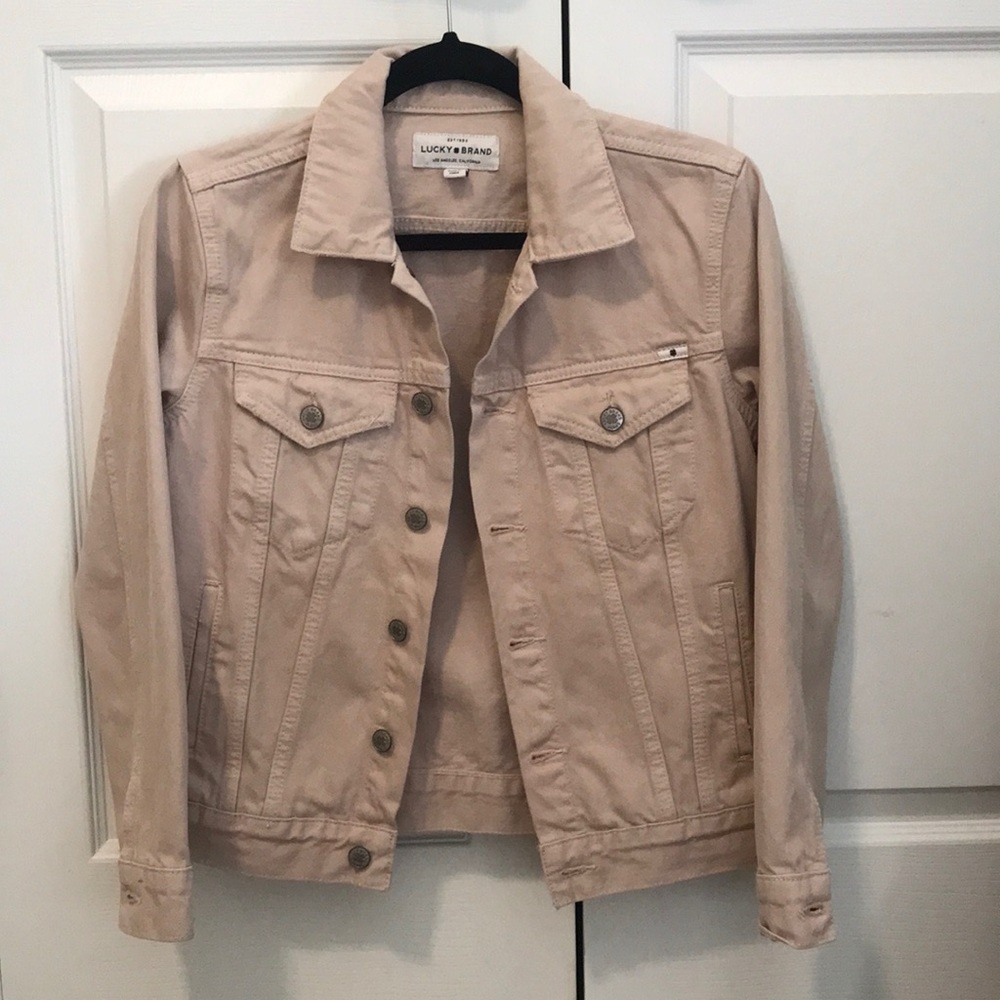 Lucky Brand mauve jean jacket size small